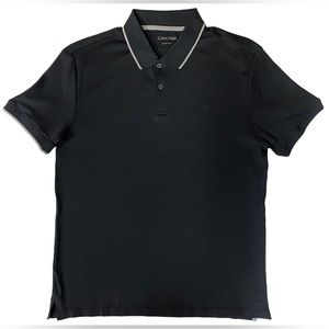 Calvin Klein Mens Liquid Touch Polos - Black - Sizes M / L / XL - 40LC232001